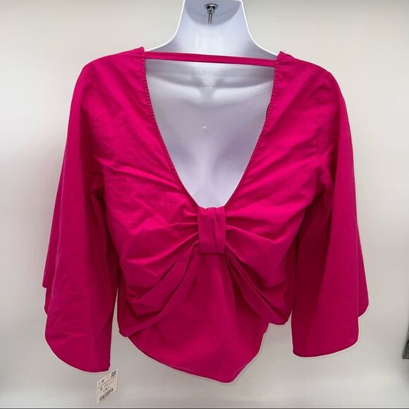 Zara Pink Open-Back Blouse - Picture 5 of 12